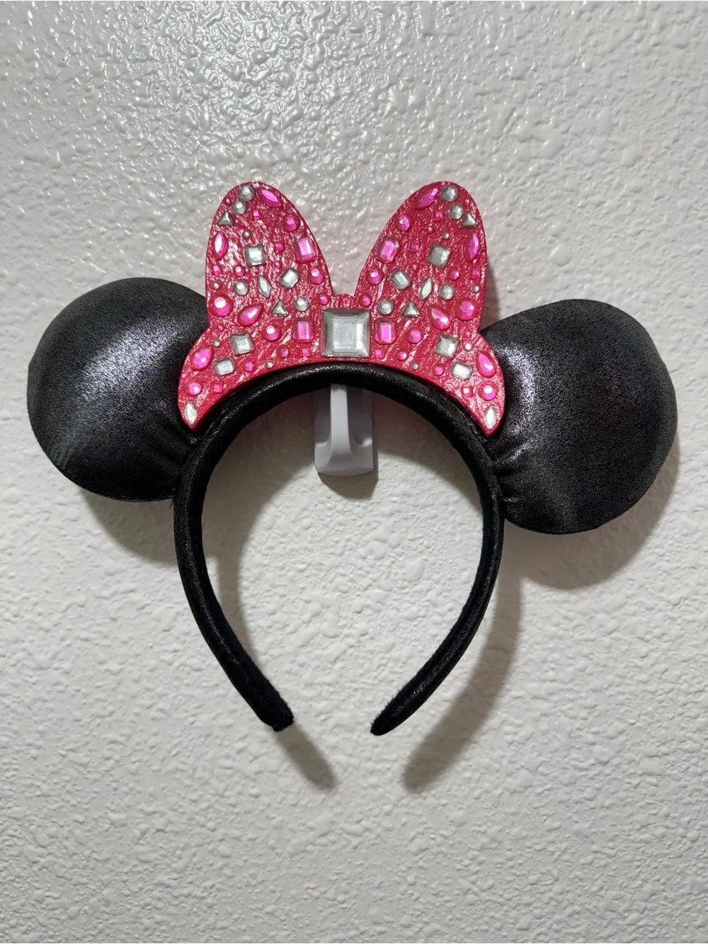 Disney Pink Jeweled Minnie Mouse Ear Headband